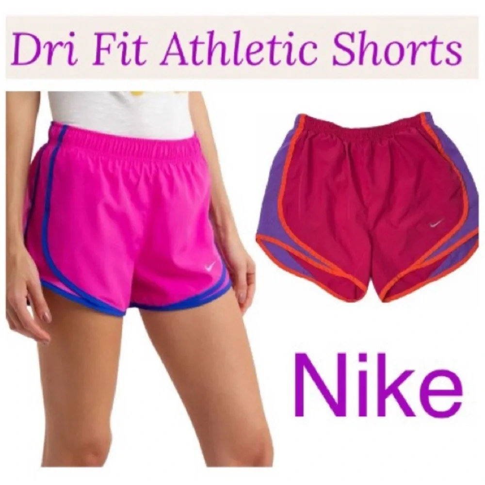 Nike Athletic Shorts DriFit Tempo Gym Running Track Shorts Pink Purple Size XS